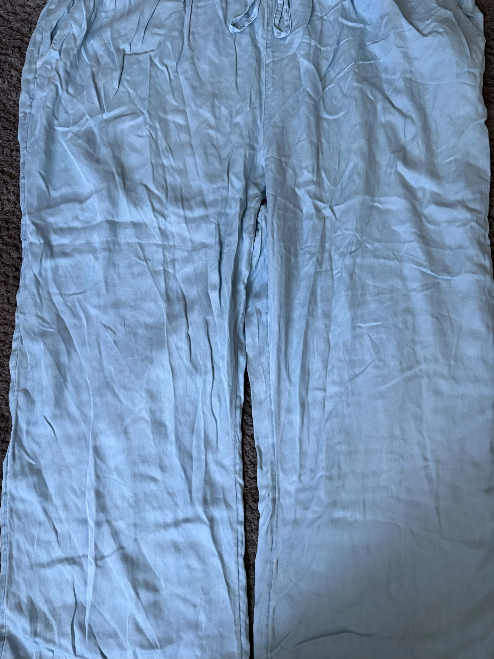 Pantalon fluide femme 3XL bleu clair Kiabi – photo 3